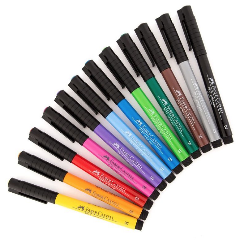Pisaki artystyczne, Pitt Artist Pen Brush, 12 sztuk