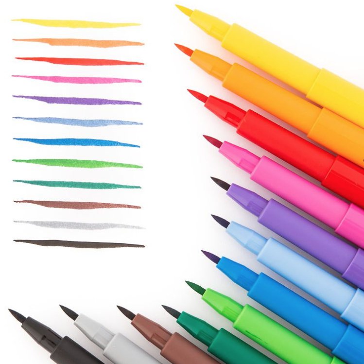 Pisaki artystyczne, Pitt Artist Pen Brush, 12 sztuk