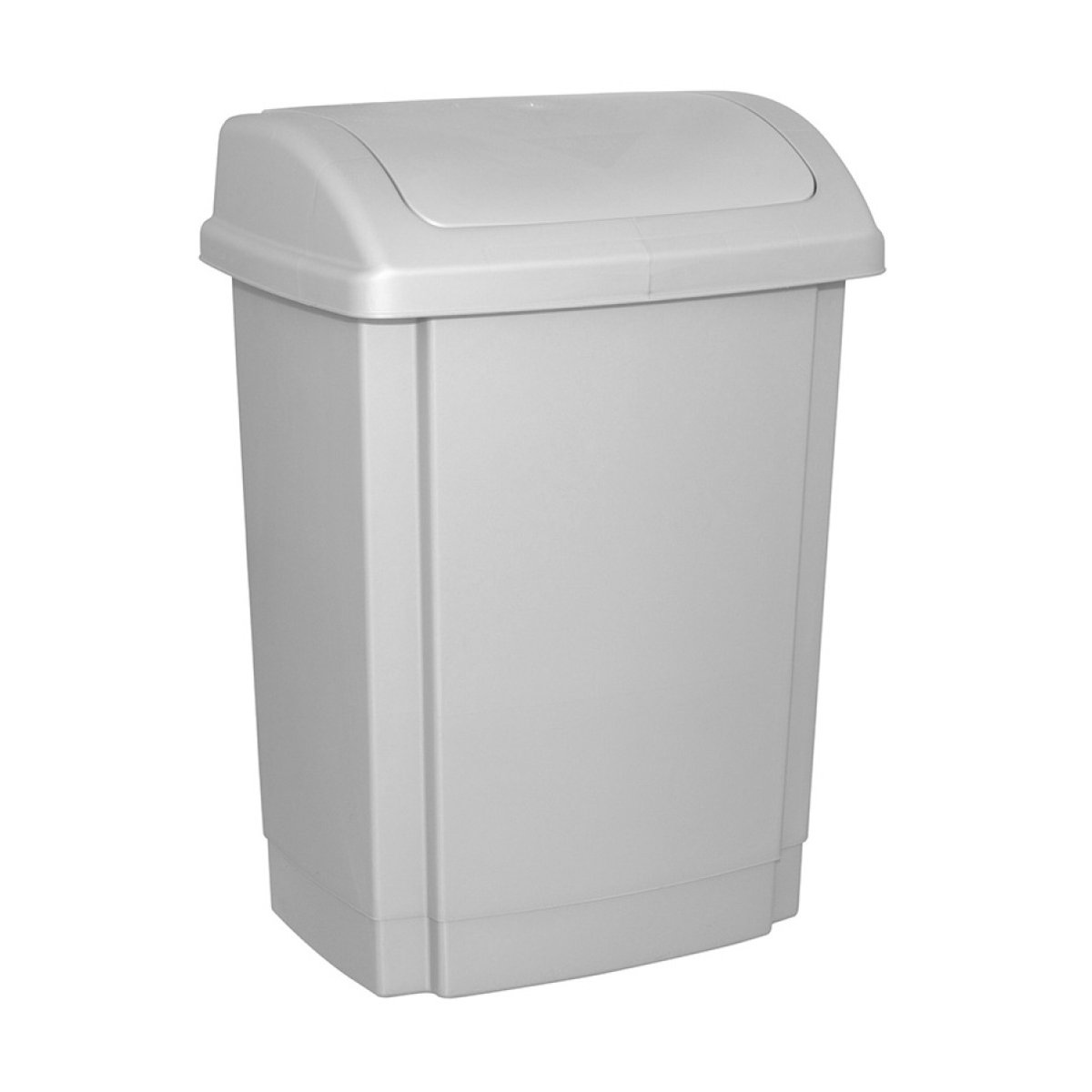 Kosz na śmieci z pokrywą OFFICE PRODUCTS, tworzywo, 15l, szary