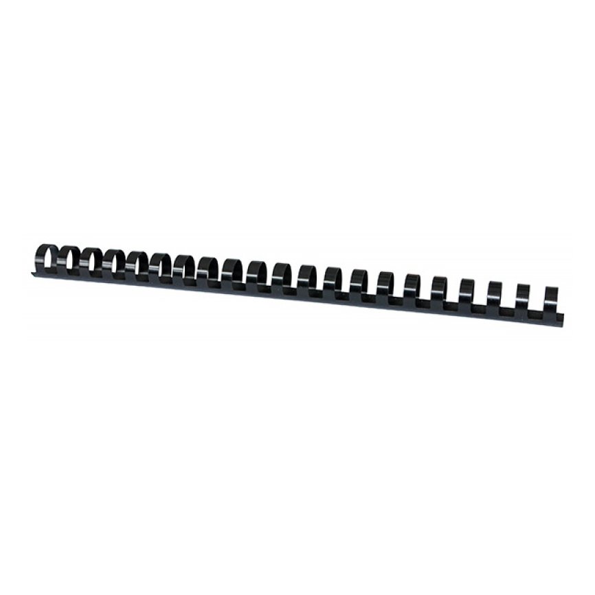 Grzbiety do bindowania OFFICE PRODUCTS, A4, 16mm (145 kartek), 100 szt., czarne