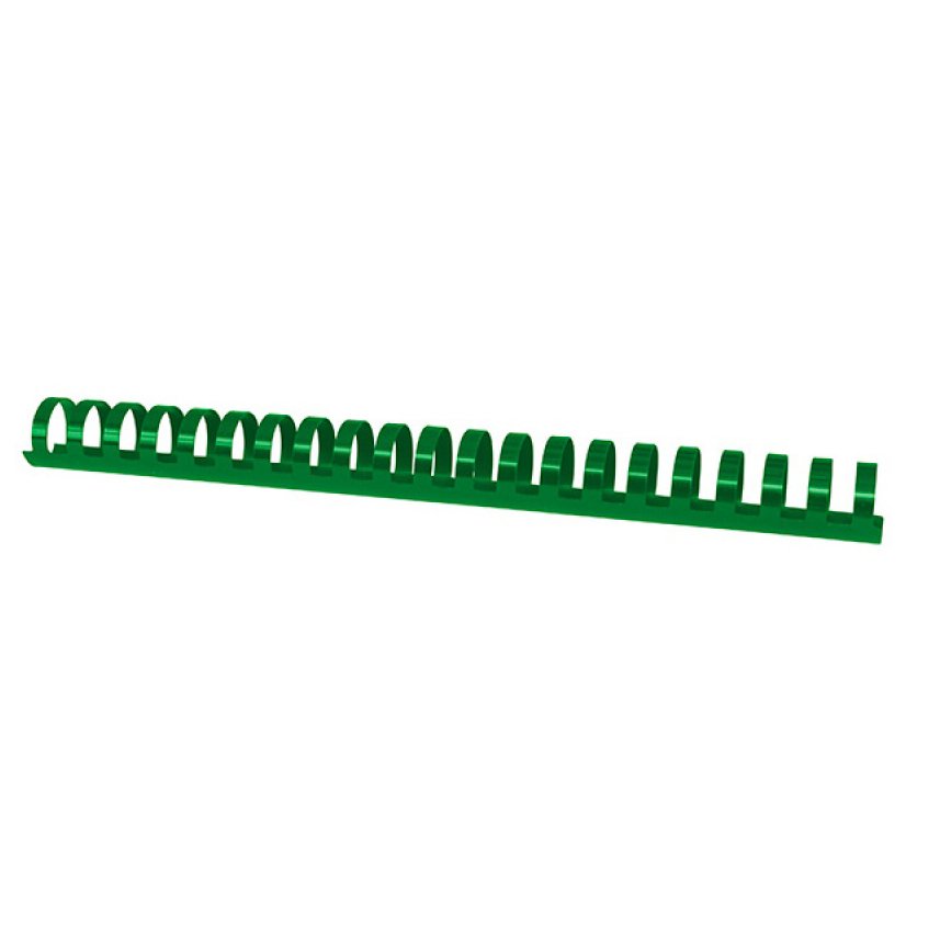 Grzbiety do bindowania OFFICE PRODUCTS, A4, 25mm (240 kartek), 50 szt., zielone