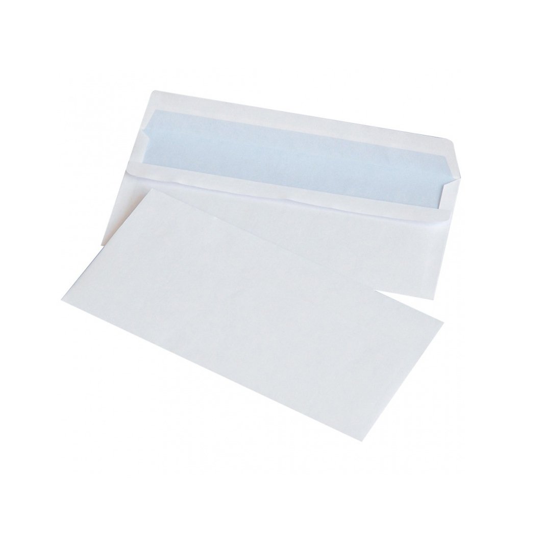 Koperty samoklejące OFFICE PRODUCTS, SK, DL, 110x220mm, 75gsm, 50szt., białe