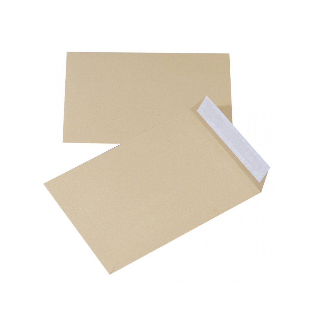 Koperty z taśmą silikonową OFFICE PRODUCTS, HK, B4, 250x353mm, 90gsm, 10szt., brązowe