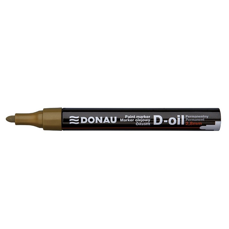 Marker olejowy DONAU D-Oil, okrągły, 2,8mm, złoty