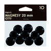 Magnesy 20mm czarne (10 szt.)