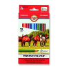 Kredki Koh-I-Noor Tricolor 12 kolorów