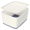 MyBox - pojemnik duży z pokrywką, biało-szary