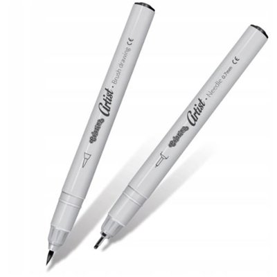 Cienkopisy do szkicowania Fineliners, czarne, 7 końcówek