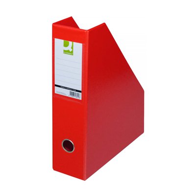 Pojemnik na dokumenty Q-CONNECT, PVC, A4/76, czerwony