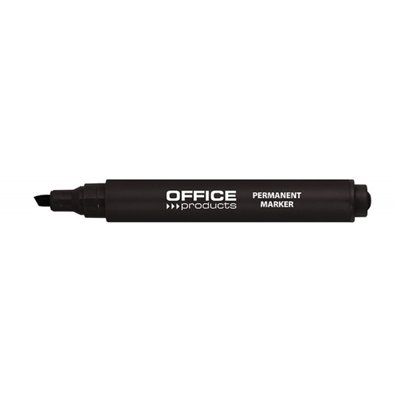 Marker permanentny OFFICE PRODUCTS, ścięty, 1-5mm (linia), czarny