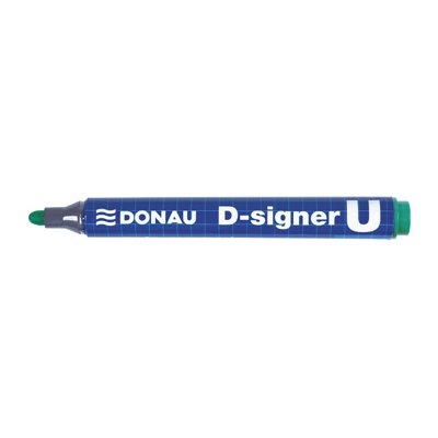 Marker permanentny DONAU D-Signer U, okrągły, 2-4mm (linia), zielony