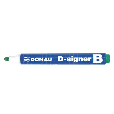 Marker do tablic DONAU D-Signer B, okrągły, 2-4mm (linia), zielony