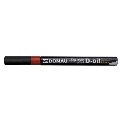 Marker olejowy DONAU D-Oil, okrągły, 2,2mm, czerwony
