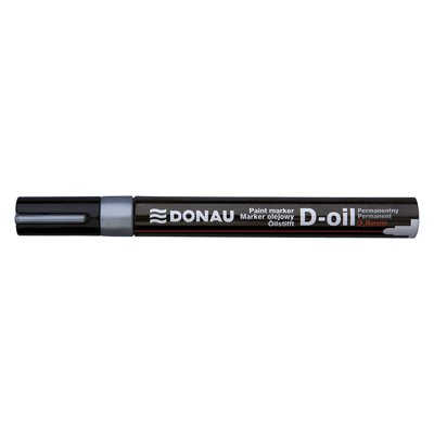 Marker olejowy DONAU D-Oil, okrągły, 2,8mm, srebrny