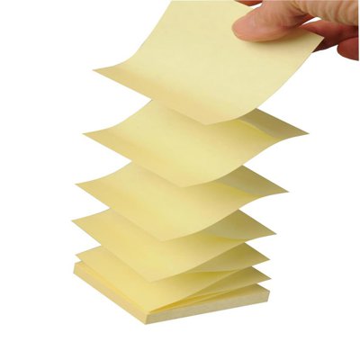 R33012SSCY Bloczki samoprzylepne Postit® Super sticky ZNotes, żółte, 1 sztuka 90 kartek, 76x76mm