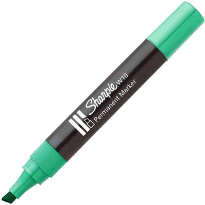 Marker permanentny W10 ścięty zielony S0192713 SHARPIE