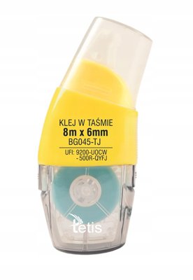 Klej w taśmie permanentny 6mm/8m BG045-TJ TETIS