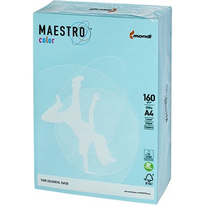 Papier ksero A4 160g MAESTRO COLOR MB30 niebieski pastel