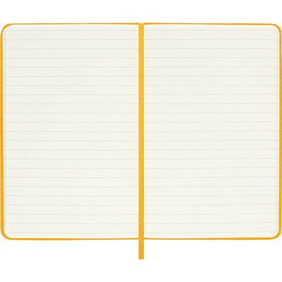 Notes MOLESKINE Classic P (9x14 cm), w linie, twarda oprawa, orange yellow, 192 strony, pomarańczowy