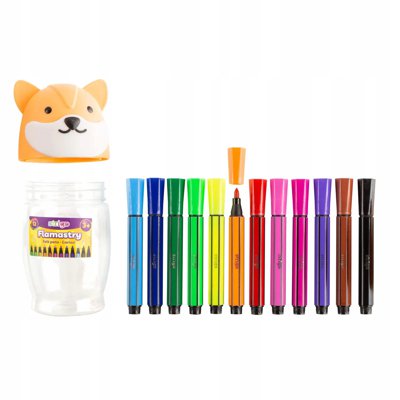 Flamastry 12 kolorów JUMBO Lisek SSC290 STRIGO Flamastry 12 kolorów JUMBO Lisek SSC290 STRIGO