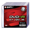 Dysk Emtec DVD+R 4,7GB 16X Slim (10)