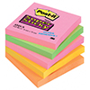 Bloczki samoprzylepne Postit® Super Sticky NEONOWE