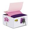 Podajnik kartonowy + 200 różowych kart Post-it®  Z-notes