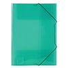 Teczka A4 z gumką - szeroka, transparent zielony