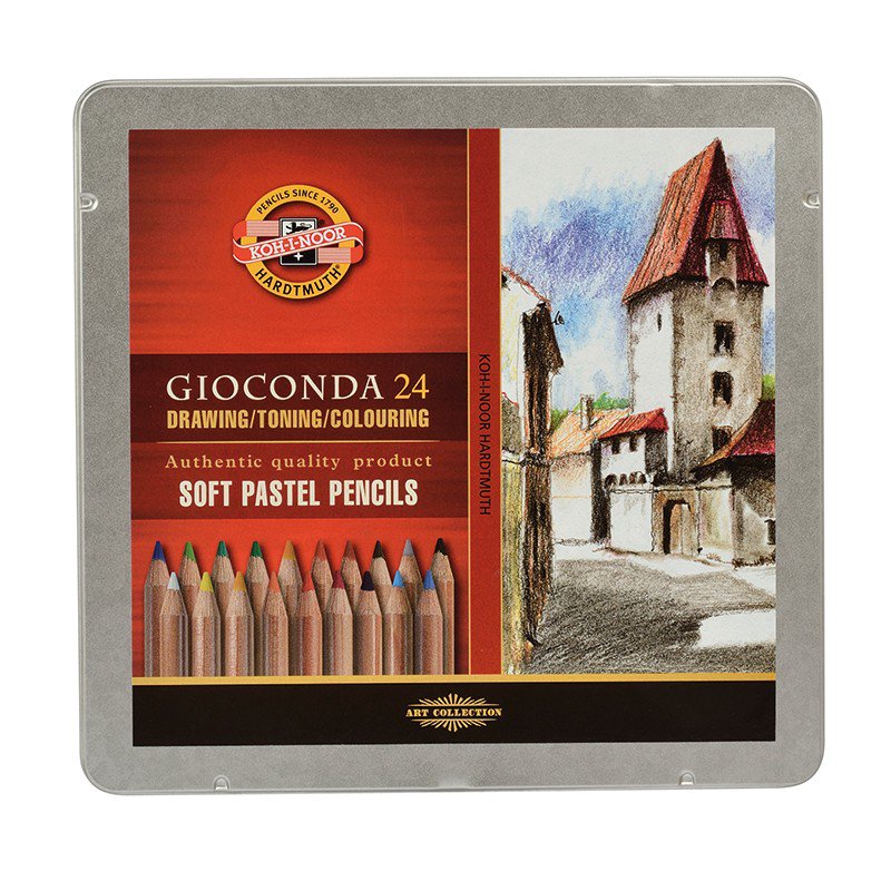 Pastele suche w drewnie 24 K Gioconda