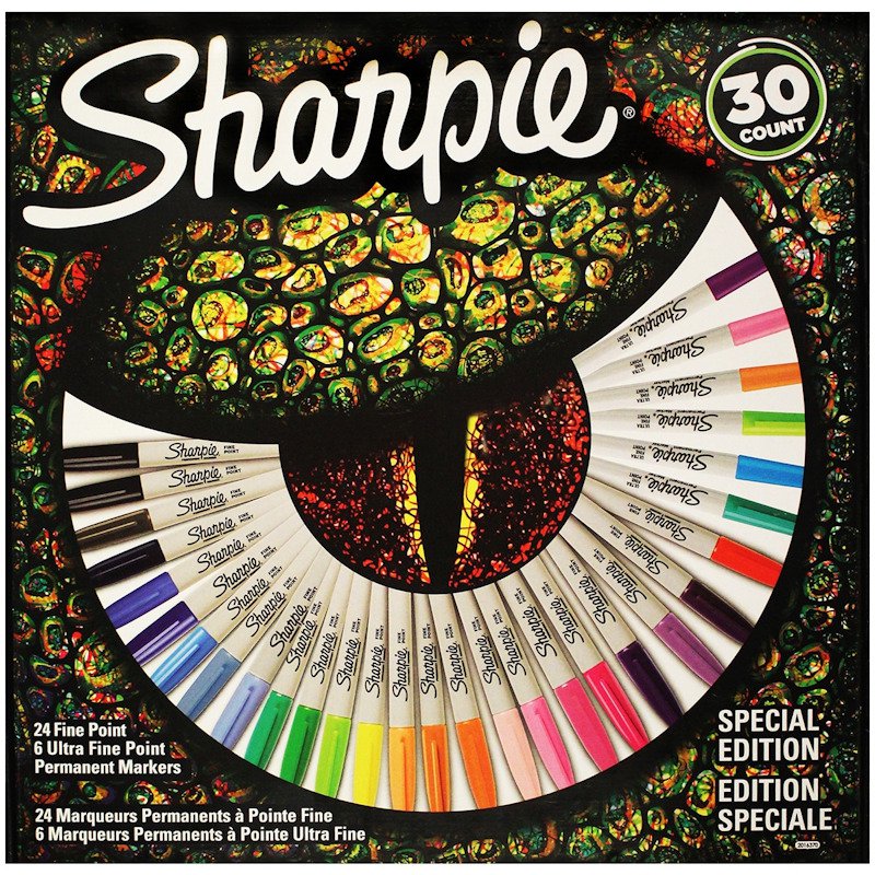 Zestaw markerów Sharpie eye (oko), 30 sztuk