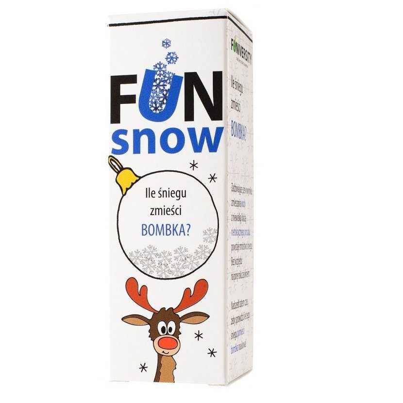 Funiversity, zestaw edukacyjny Snow - Ile śniegu zmieści bombka?