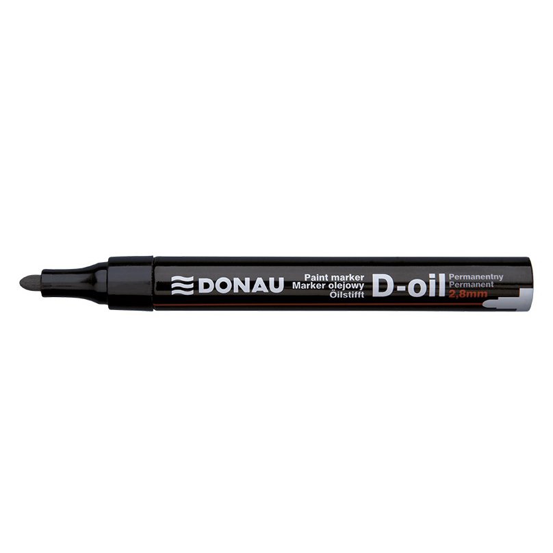 Marker olejowy DONAU D-Oil, okrągły, 2,8mm, czarny
