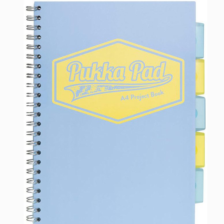 Kołozeszyt PROJECT BOOK A4 kratka niebieski 8630S-PST PUKKA, Pukka Pads