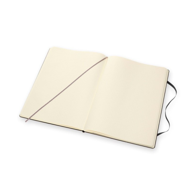 Notes MOLESKINE Classic A4 (21x29,7 cm) w kropki, twarda oprawa, 192 strony, czarny