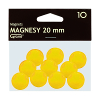 Magnesy 20 mm żółte (10 szt.)