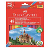 Klasyczne kredki ołówkowe Faber Castell 48 kolorów, temperówka gratis