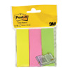 Znaczniki POST-IT® (671/3), papier, 26x76mm, 3x100 kart., mix kolorów