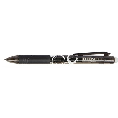 Długopis automatyczny wymazywalny, czarny Q-Connect