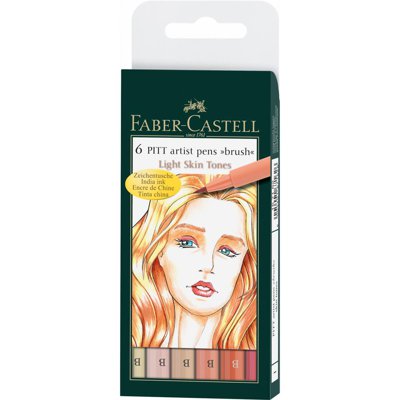 Pisaki Pitt Artist Pens 6 k cieliste Faber Castell