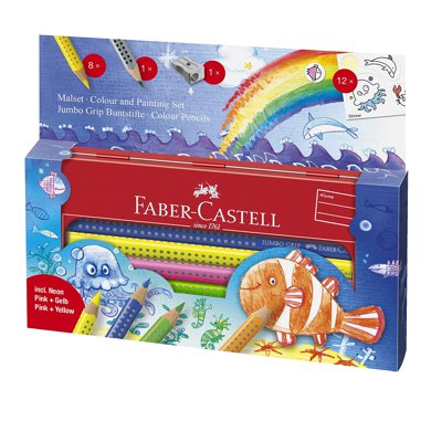 Faber-Castell, zestaw do rysowania, Jumbo, Grip Podwodny Świat