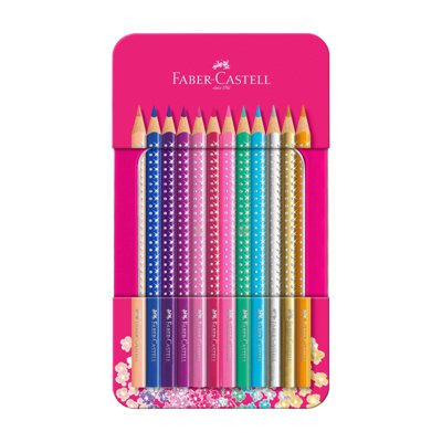 Kredki ołówkowe, Sparkle, 12 kolorów, Faber-Castell