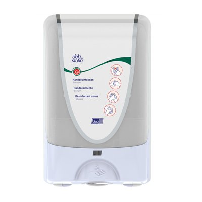 Bezdotykowy dozownik pianowego środka dezynfekcyjnego DEB Instant Foam, 1000ml, biały