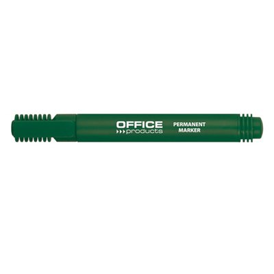 Marker permanentny OFFICE PRODUCTS, okrągły, 1-3mm (linia), zielony