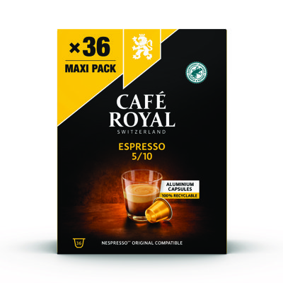 Kawa-Kapsułki kawowe CAFE ROYAL ESPRESSO, 36 szt