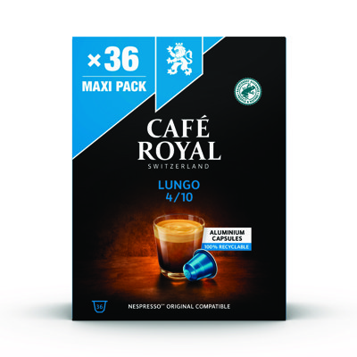 Kawa-Kapsułki kawowe CAFE ROYAL LUNGO, 36 szt