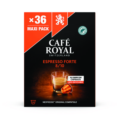 Kawa-Kapsułki kawowe CAFE ROYAL ESPRESSO FORTE, 36 szt