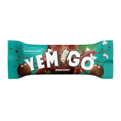 Baton Yemgo, kokosowy w czekoladzie, Bakalland, 40g