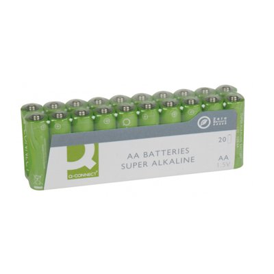 Baterie super-alkaliczne Q-CONNECT AA, LR06, 1,5V, 20szt.