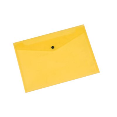 Teczka kopertowa Q-CONNECT zatrzask, PP, A4, 172mikr., transparentna żółta