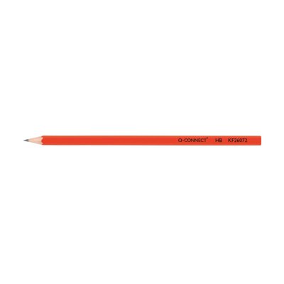 Ołówek drewniany Q-CONNECT HB, lakierowany, czerwony